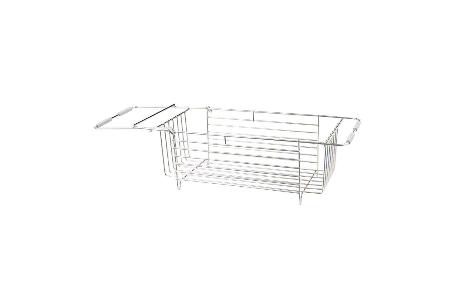 the muji stainless steel basket sliding type has an extension that fits to the  18