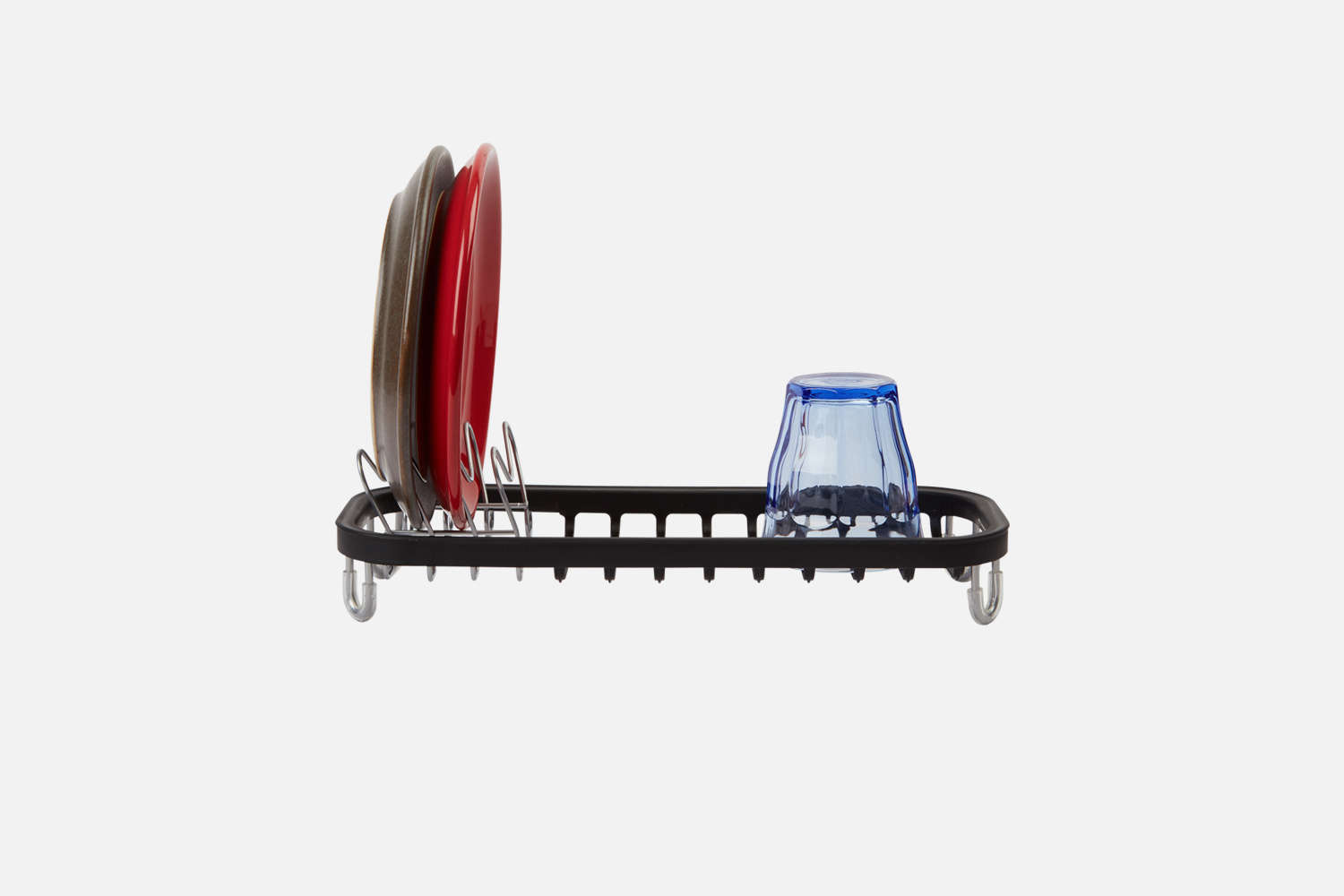 the umbra sinkin mini dish rack in black and nickel is designed to be used insi 9