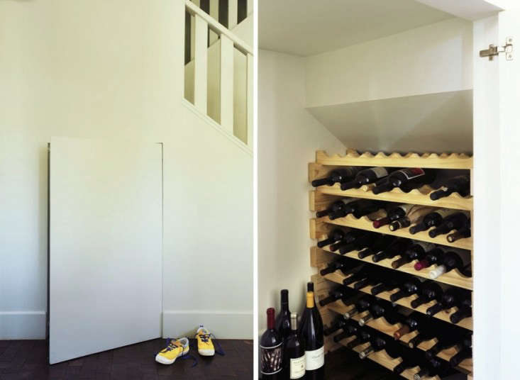 Diy wine 2025 rack under stairs