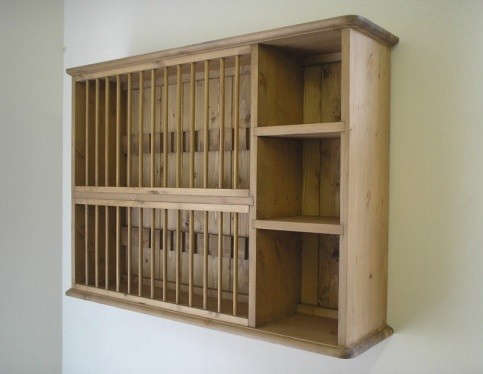 Hanging plate rack wood outlet