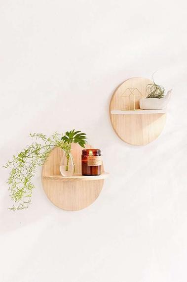 Affordable Modern Wall Mounted Single Shelves from Urban Outfitters