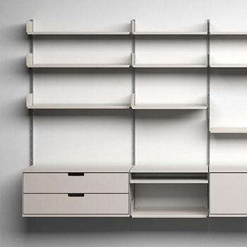 10 Easy Pieces Wall Mounted Shelving, White Wall Mounted Shelves