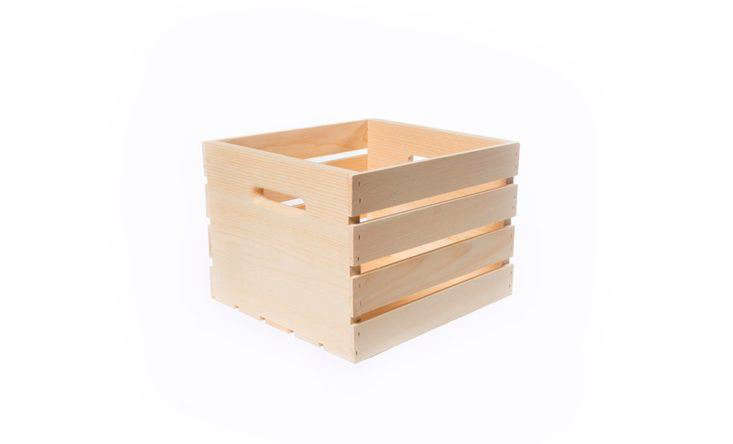 Pine Storage Crate As File Cabinet, Wooden Crates Meaning