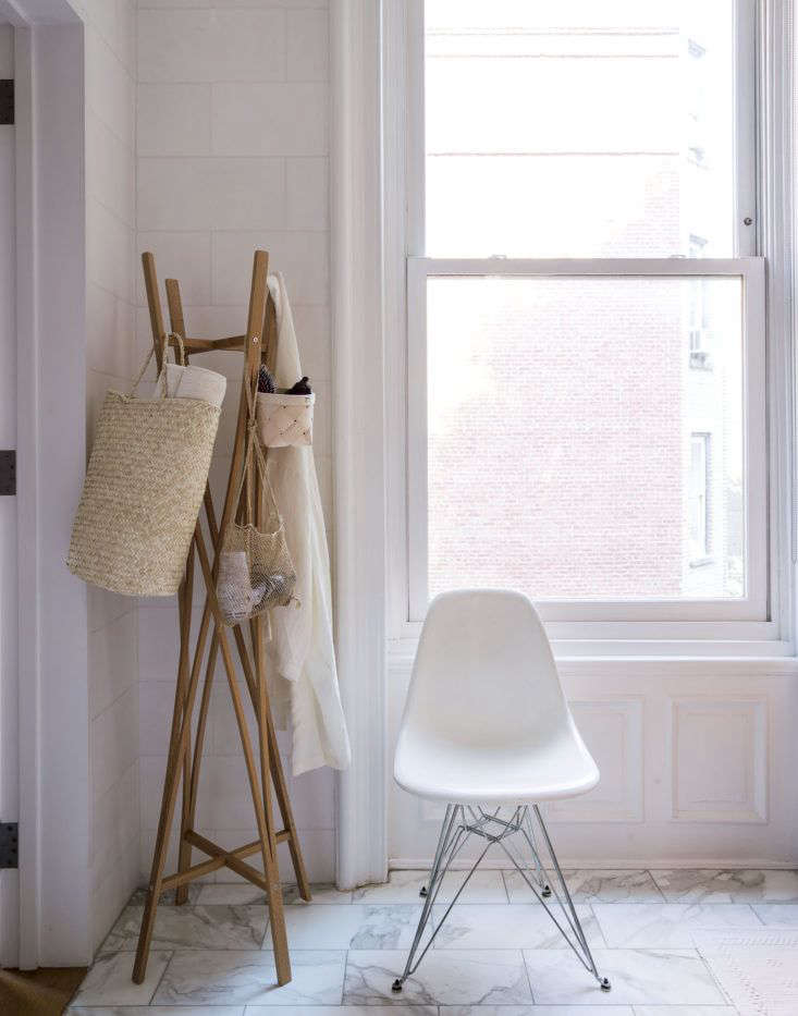 Coat Rack in Bathroom by Matthew Williams for Organized Home Book