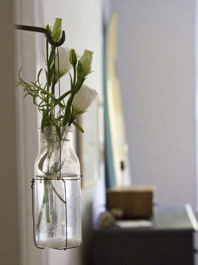 The DIY Edit: Black Wire Hanging Vase